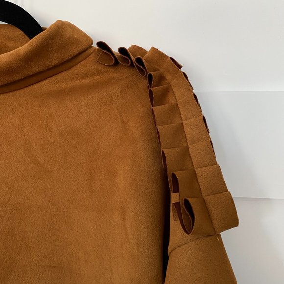 Suede Mini Poncho - Picture 4 of 4